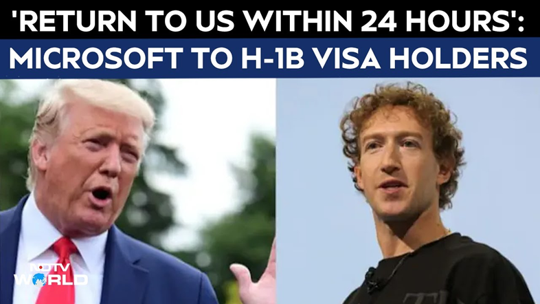 ‘Return to the US within 24 hours, do not leave’: Meta, Microsoft to H-1B visa holders